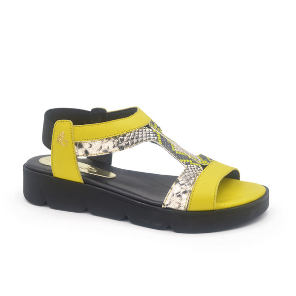 FRIDA Sandale sport néon 3 cm