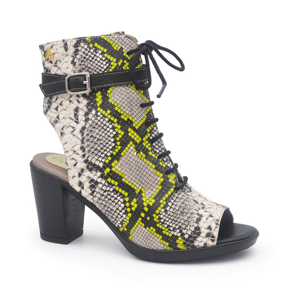 JANICE Neon snake bootie