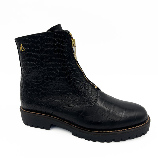 MADISON bottillon à zip noir RAVEN 3,5 cm