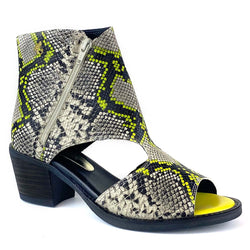 Neon cut-out bootie 1327