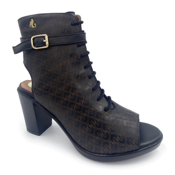 Black heeled bootie 1334