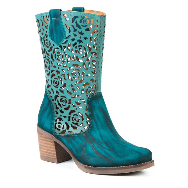 Turquoise western boot 1303