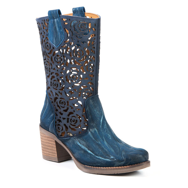 Blue western boot 1303