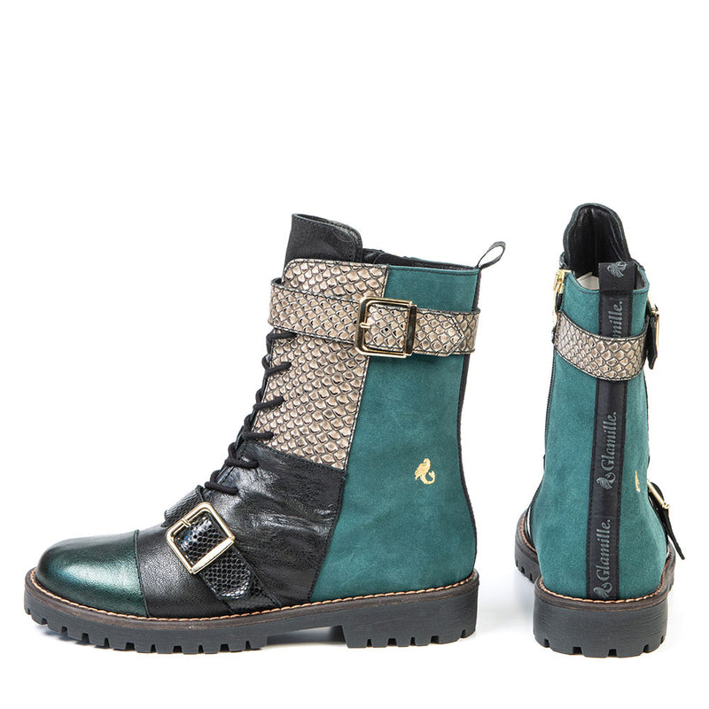 NAOMI bottillon militaire vert 3 cm