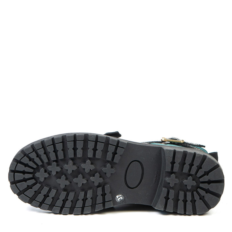 NAOMI bottillon militaire vert 3 cm