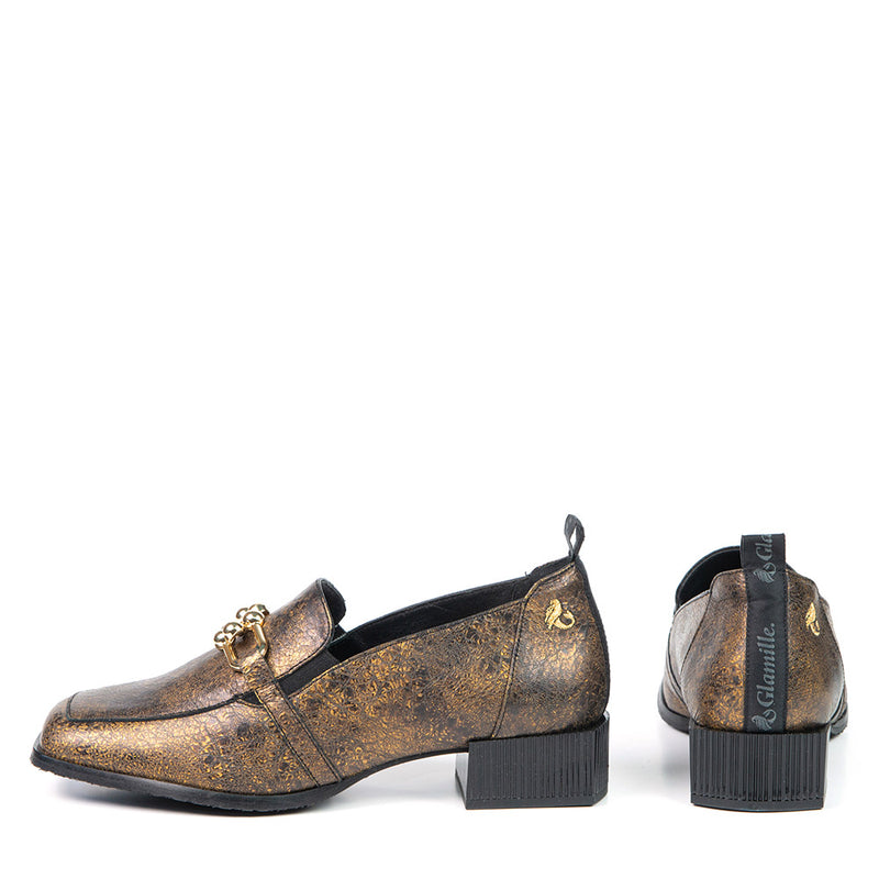 INGRID loafer à talon métallique 3 cm