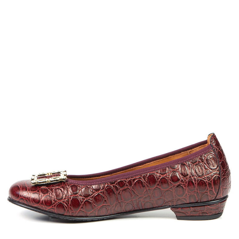 KAREN ballerine chic bourgogne 1,5 cm