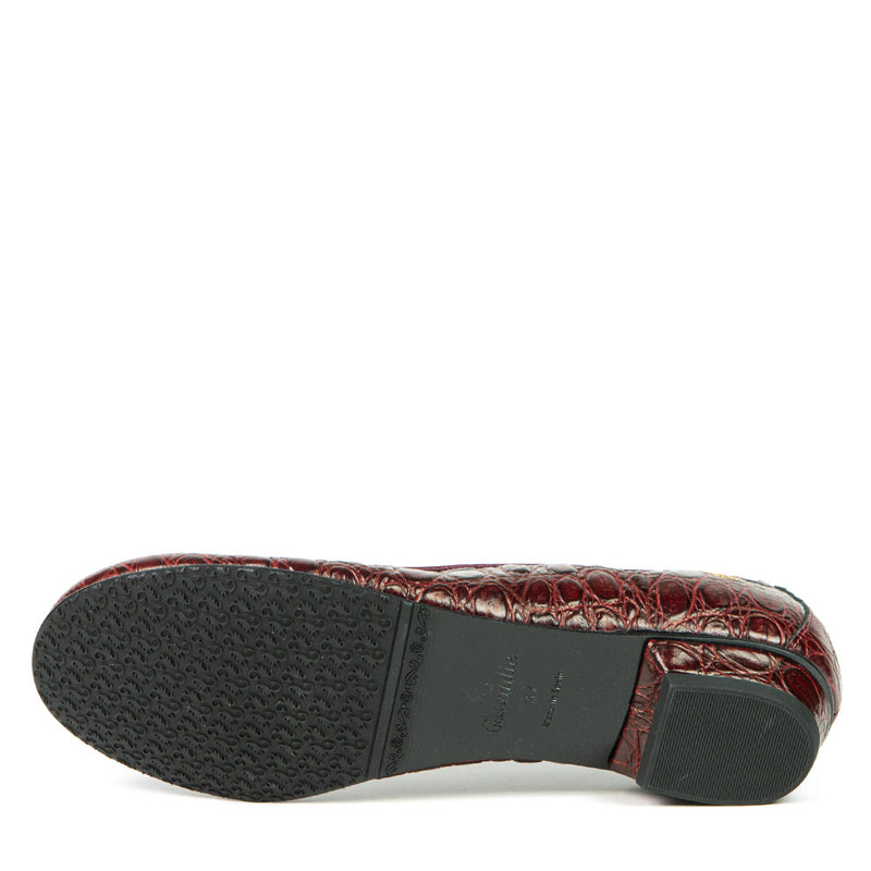 KAREN ballerine chic bourgogne 1,5 cm