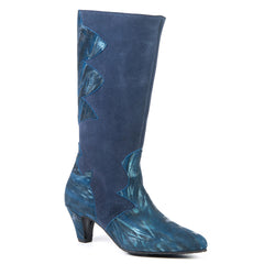 Blue high boot 2179