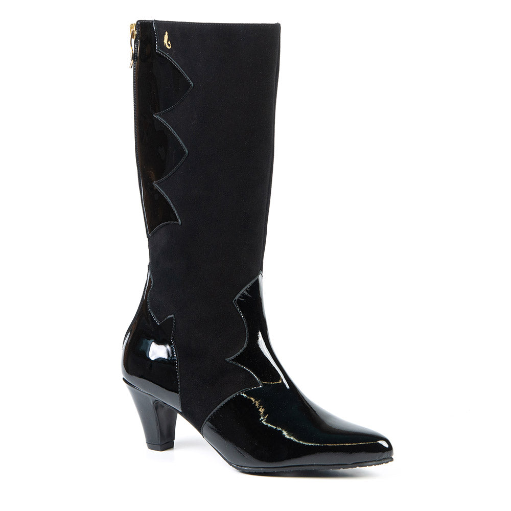 Glamille black Knee-High comfortable boot for women