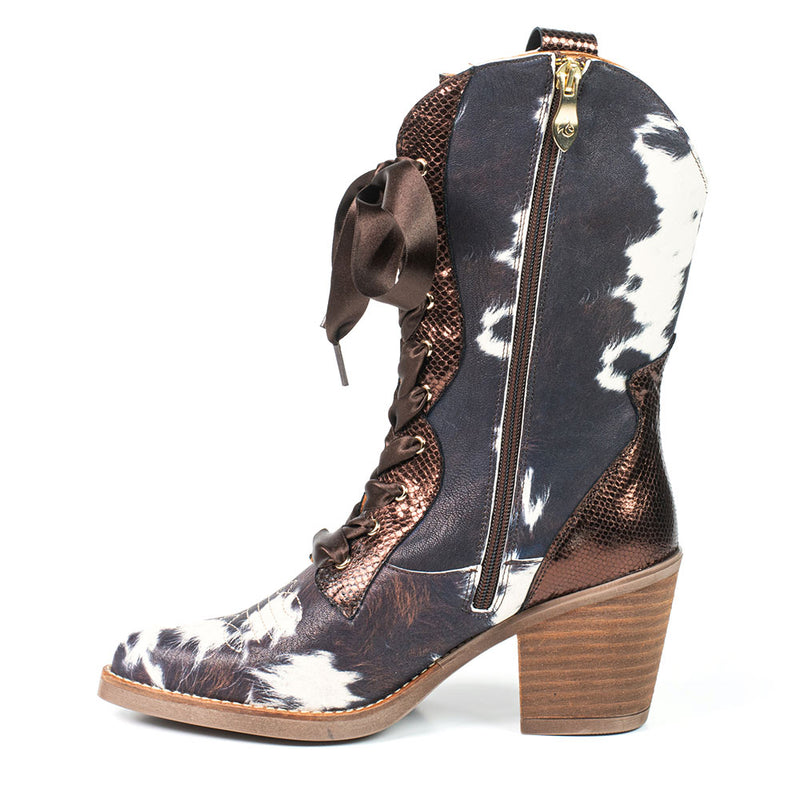 JULIETTE botte western imprimé animalier
