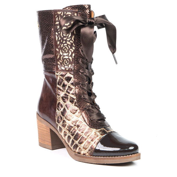 VALERIE botte western brun
