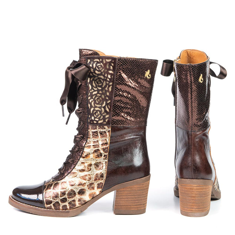 VALERIE botte western brun