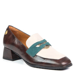 PENNY loafer à talon brun