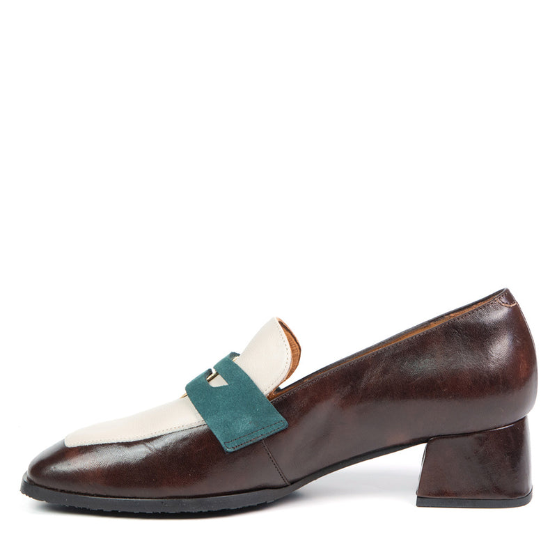 PENNY loafer à talon brun