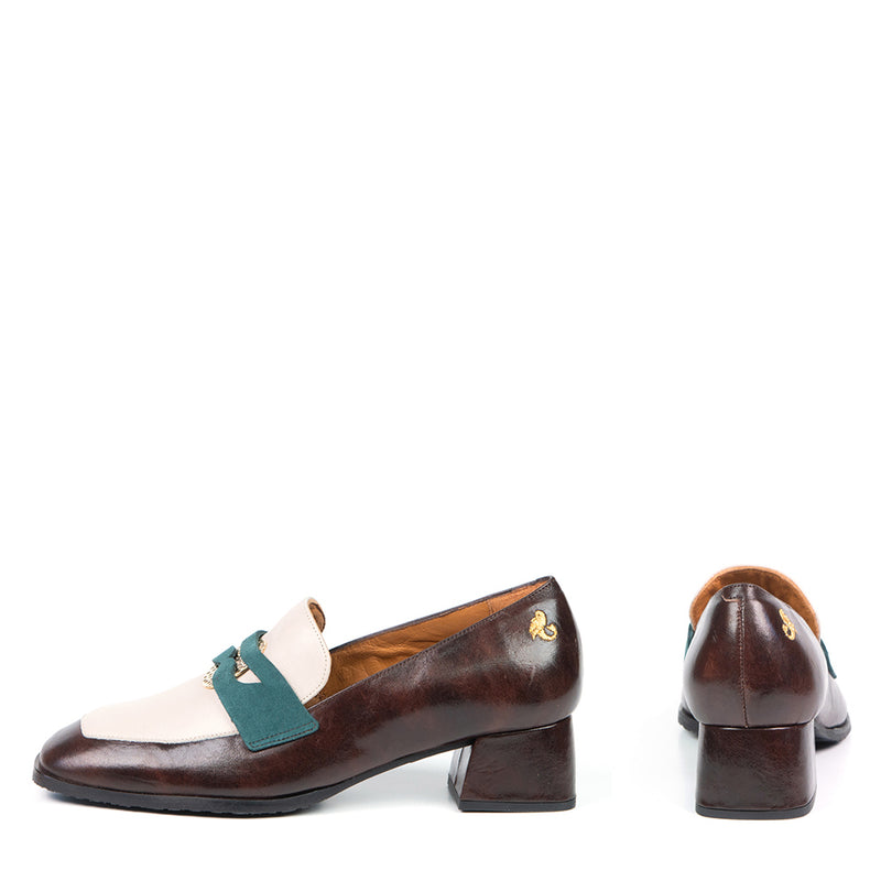 PENNY loafer à talon brun