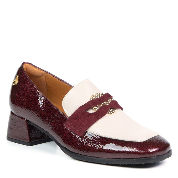 PENNY loafer à talon bourgogne