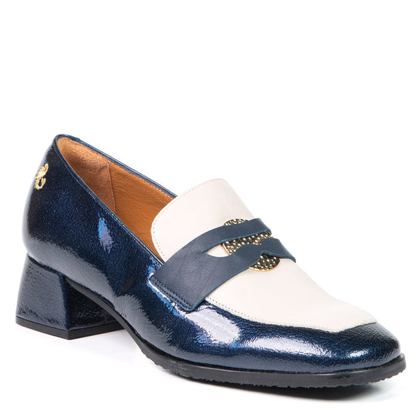 PENNY loafer à talon bleu