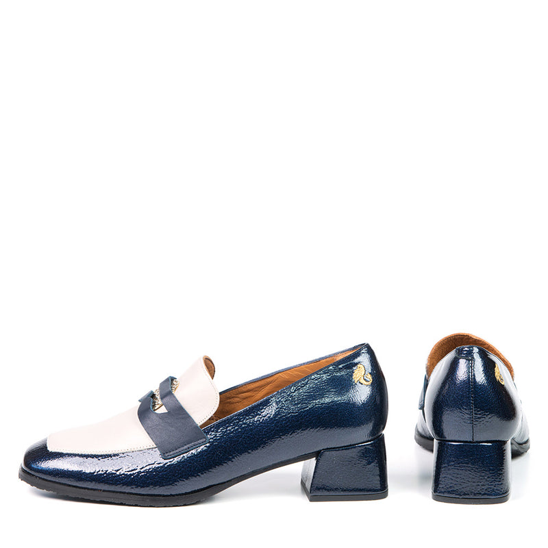 PENNY loafer à talon bleu