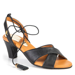 Black heeled sandal 2049
