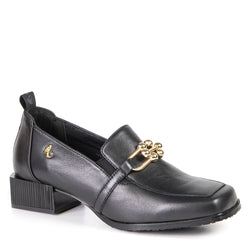 INGRID loafer à talon noir 3 cm