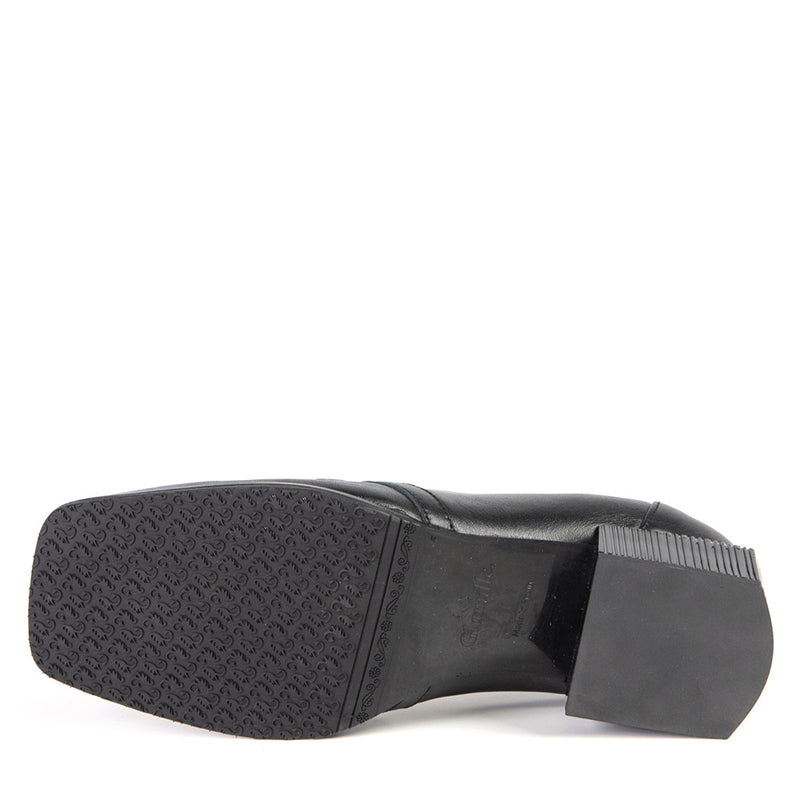 INGRID loafer à talon noir 3 cm