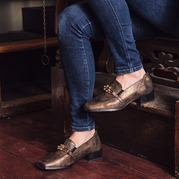 INGRID loafer à talon métallique 3 cm