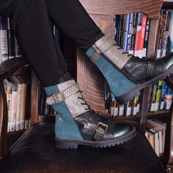 NAOMI bottillon militaire vert 3 cm