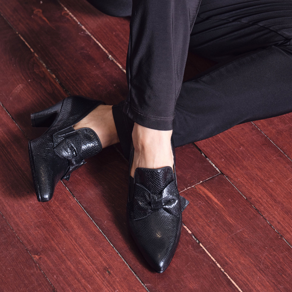 OPRAH soulier à talon noir 6,5 cm