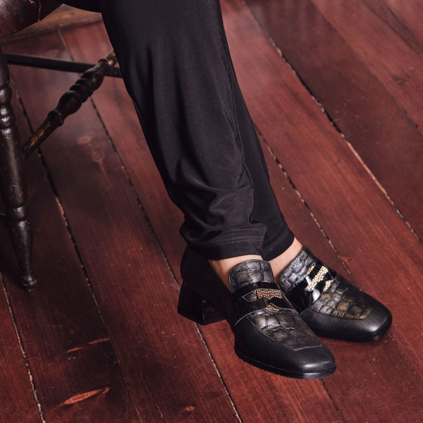 PENNY loafer à talon noir