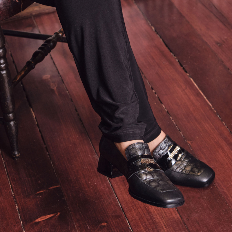 PENNY loafer à talon noir
