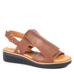 Tan sandal with fringes 2012