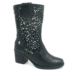 Botte western verte forêt