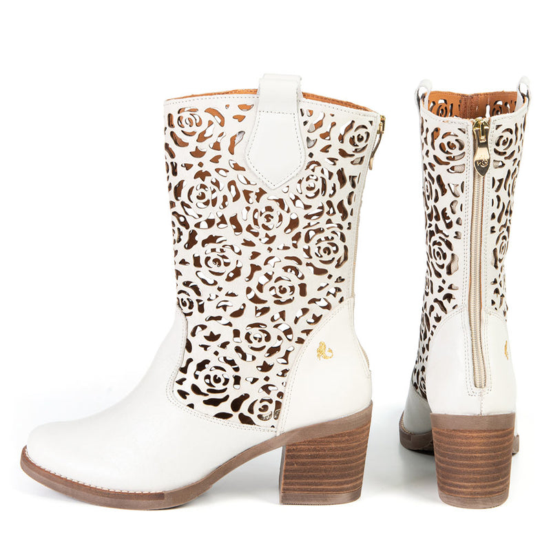 SHANIA white western boot
