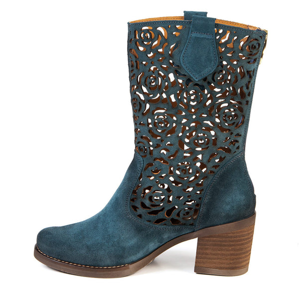 SHANIA Blue western boot