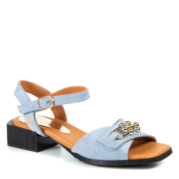 TYRA sandale à talon chic bleu pâle 3 cm