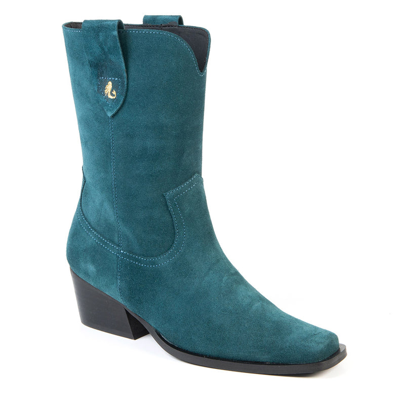 Botte en suède turquoise 12923