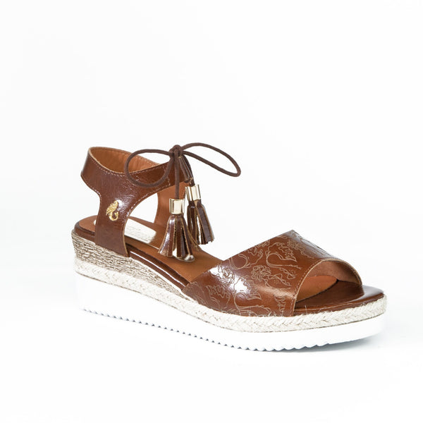 SERENA brown platform sandal