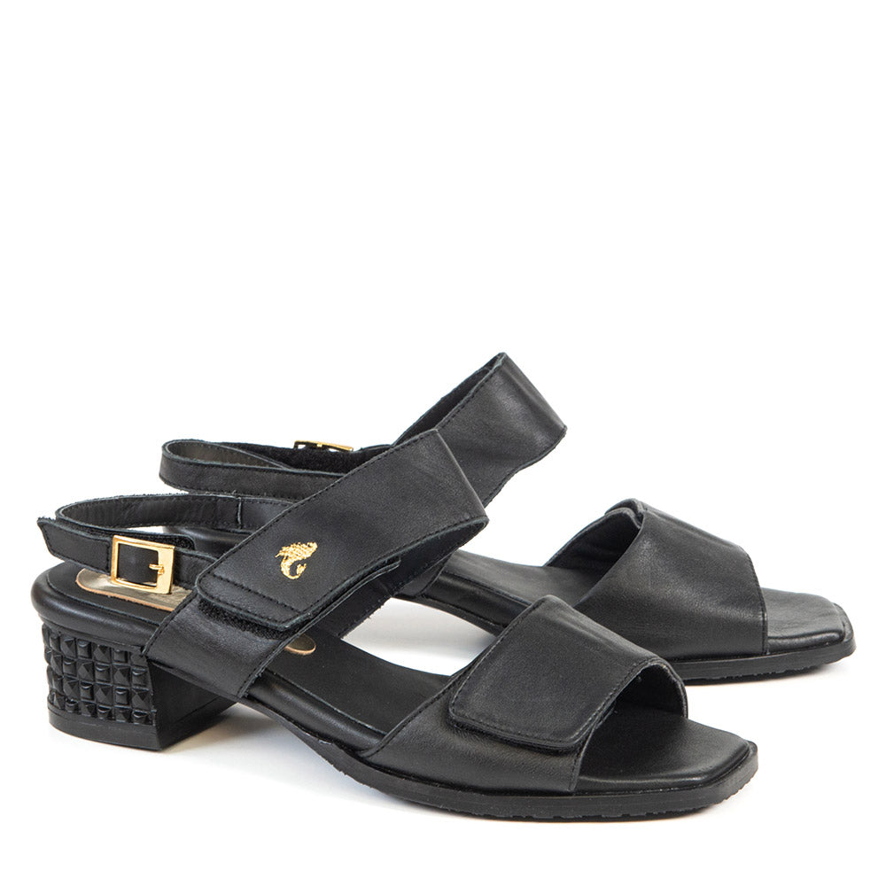CELINE classy heeled black sandal 4 cm – Glamille